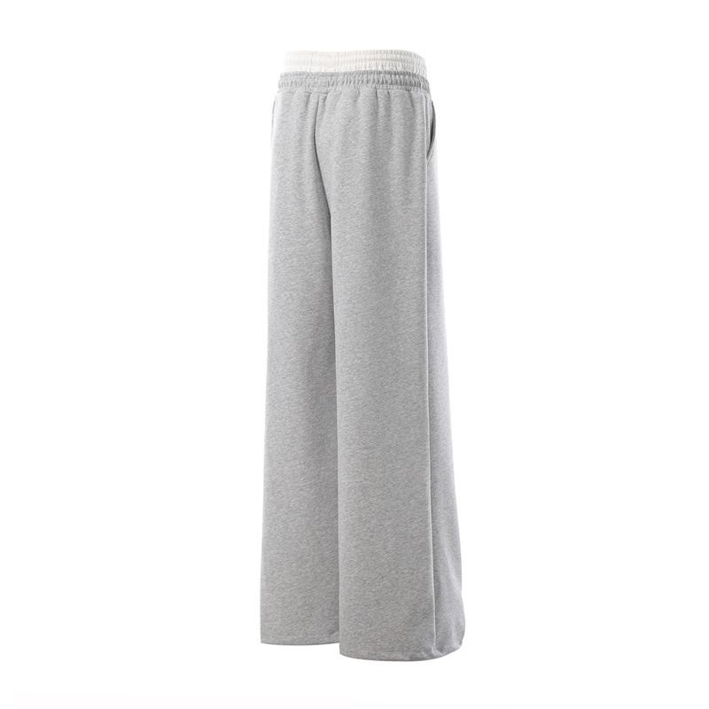 Retro Letter Print Cargo Broek - Unisex Relaxed Fit Werkkleding Joggingbroek met Faux Dubbele Tailleband en Meerdere Zakken_voghion.com