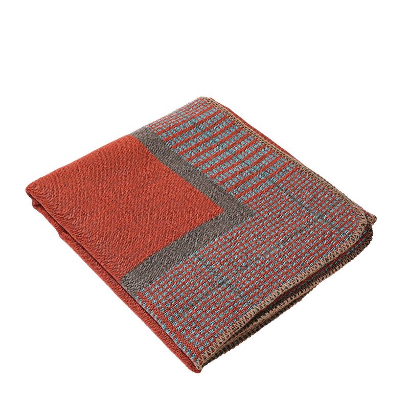 Apparel Accessories autumn and winter double-sided plain shawl with stripes plaid cashmere cape coat warm scarf_voghion.com