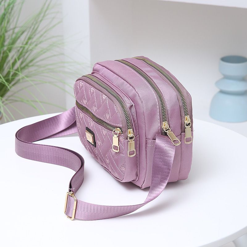 Borsa a tracolla multistrato per donna 2024, nuova borsa a tracolla in nylon Oxford da donna, in tela, casual, piccola_voghion.com