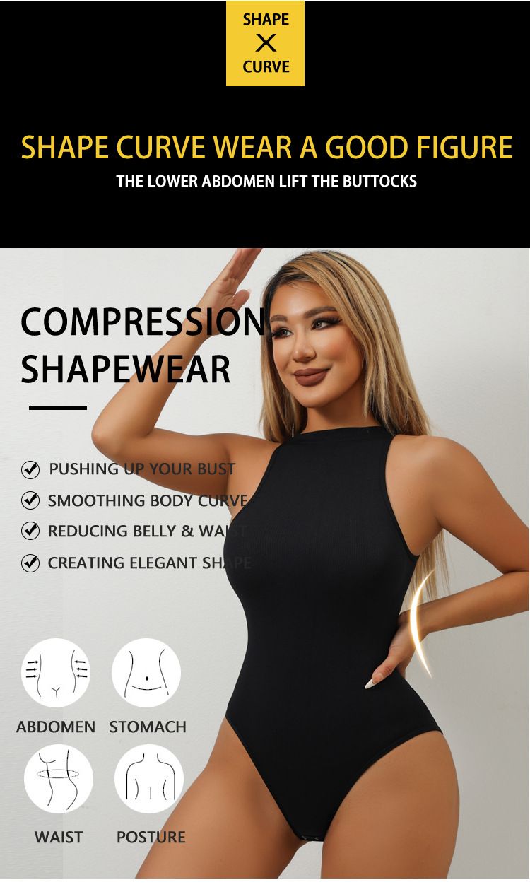 Cross-Border European And American Plus Size Women's One-Piece Shapewear Seamless Thong Hip Lift Tummy Control Pants_voghion.com