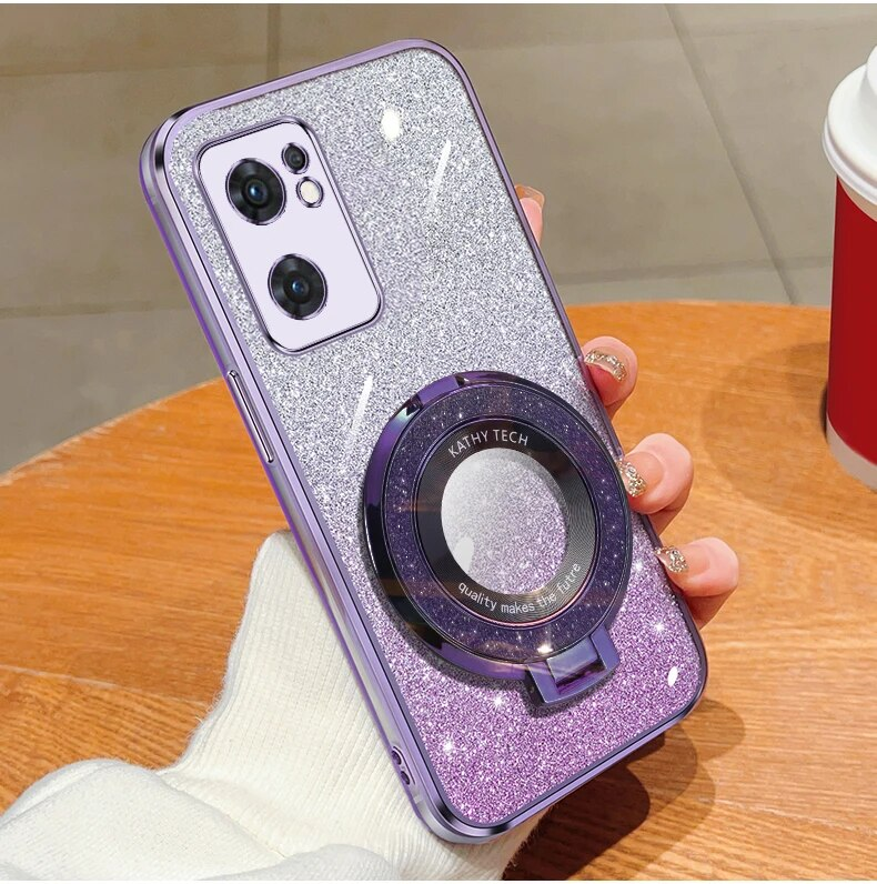 Morbido glitter bling con anello protettivo magnetico custodia posteriore per custodia per telefono Infinix Zero 30 4G 5G_voghion.com