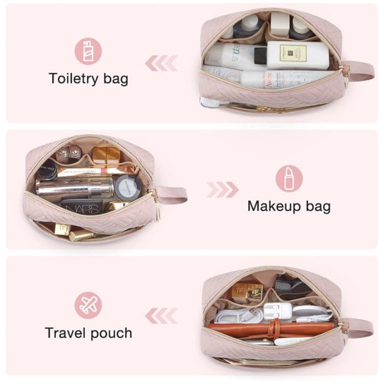 Neue praktische und tragbare Make-up-Tasche für Geschäftsreisen mit großem Fassungsvermögen, Aufbewahrungstasche für Toilettenartikel, hochwertige Toilettentasche für Damen_voghion.com