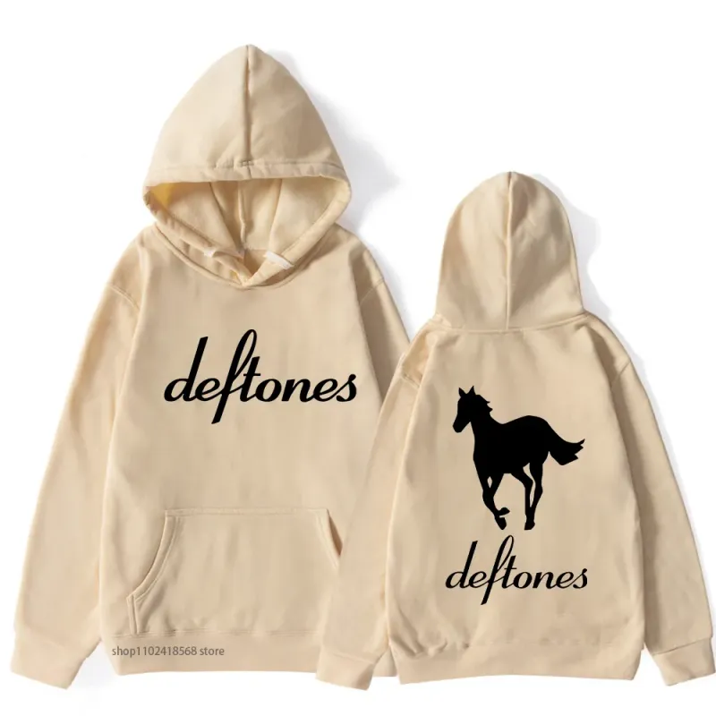Herren Hoodies Deftones Hoodie Hip Hop Herren um das Fell Tour Band Sweatshirt Goth Retro Grunge Pullover für Männer_voghion.com