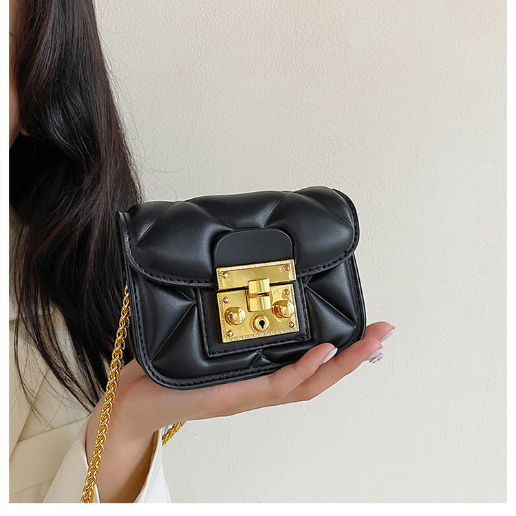Mini borsa obliqua a rombo 2023 versione coreana personalità semplice naso di maiale borsa piccola borsa rossetto da donna di fascia alta_voghion.com