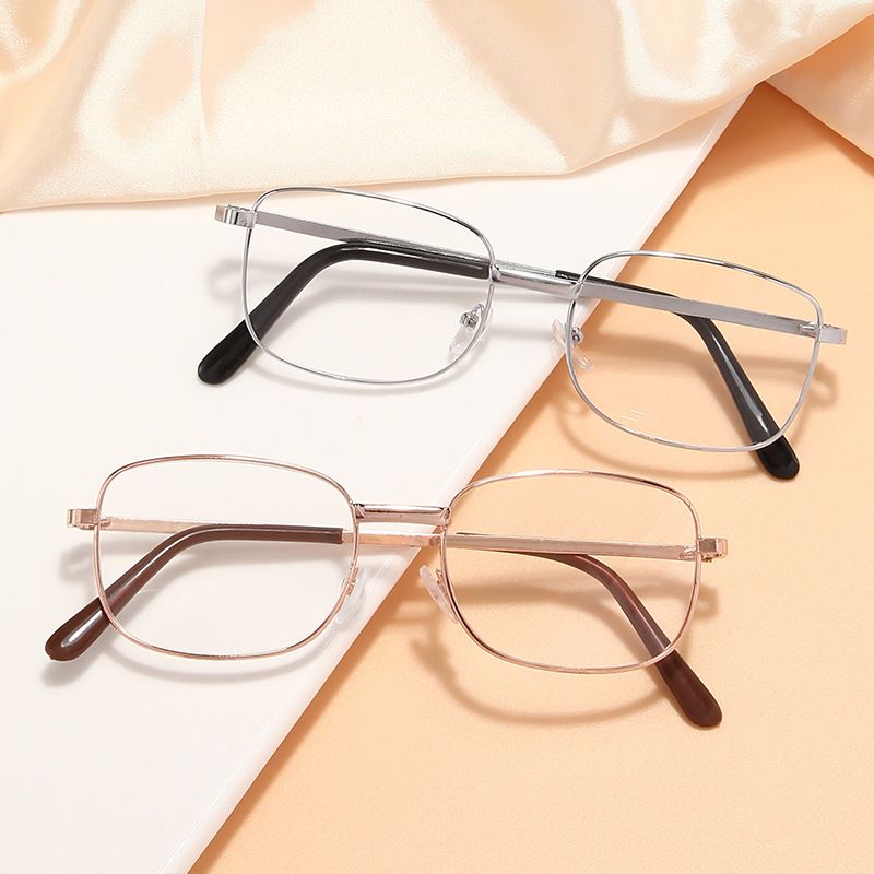 New Hot-Selling Metal Iron Reading Full Frame Clear Fashionable Resin Presbyopia Glasses_voghion.com
