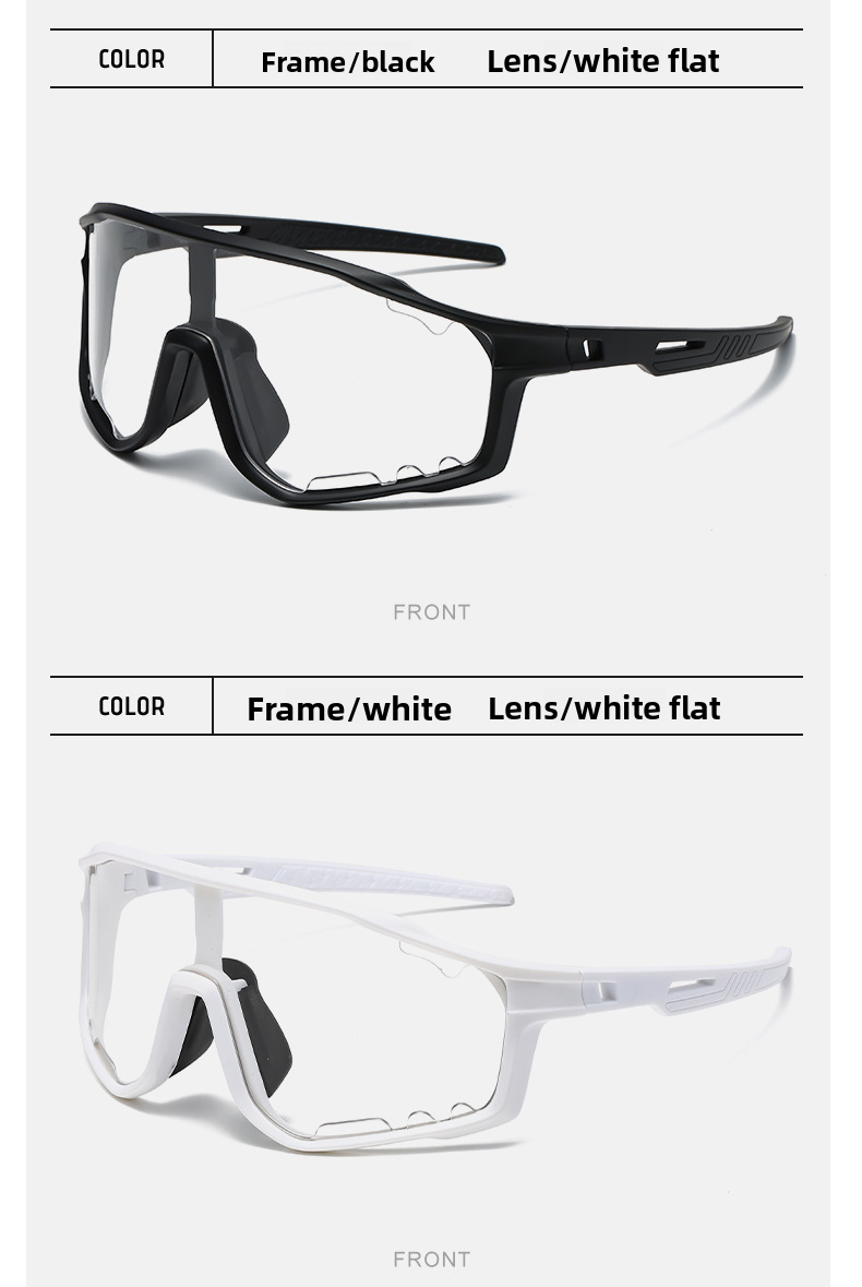 Outdoor Cycling New Frame Intelligent Photosensitive Color Changing Windproof Dustproof Goggles Sunglasses_voghion.com