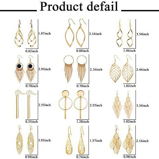 Orecchini a farfalla con foglia in lega di metallo, orecchini creativi con foglia in metallo cavo alla moda e personalità_voghion.com