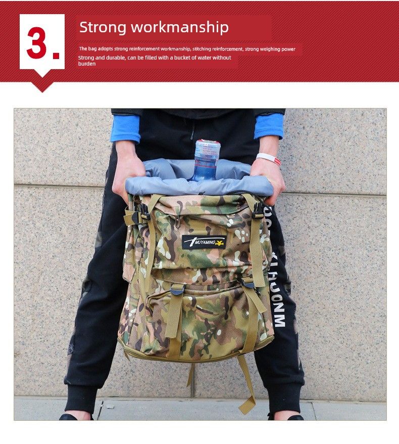 100L Thickened Expansion Large Capacity Backpack Lage Outdoor Camping Camouflage Shiralee Travel Big Bag_voghion.com