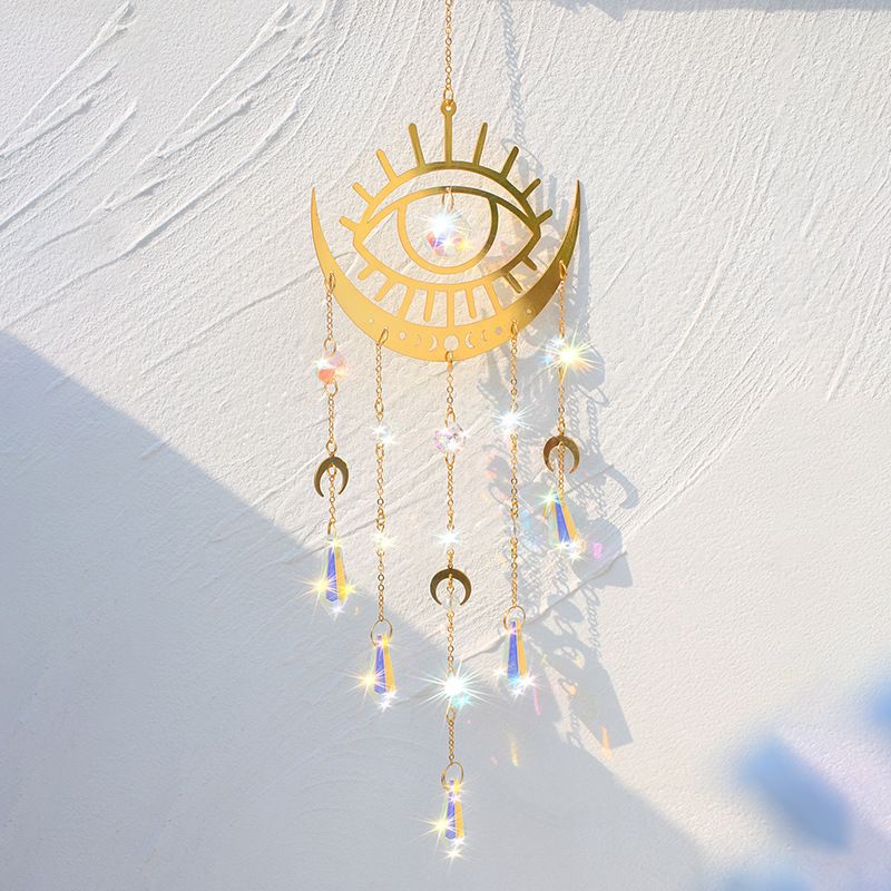 Nový kovový přívěsek s lapačem slunce, ďábelské oko, jednoduchý, pro domácnost, nocleh s sebou, ložnice, nástěnná dekorace z slitiny_voghion.com