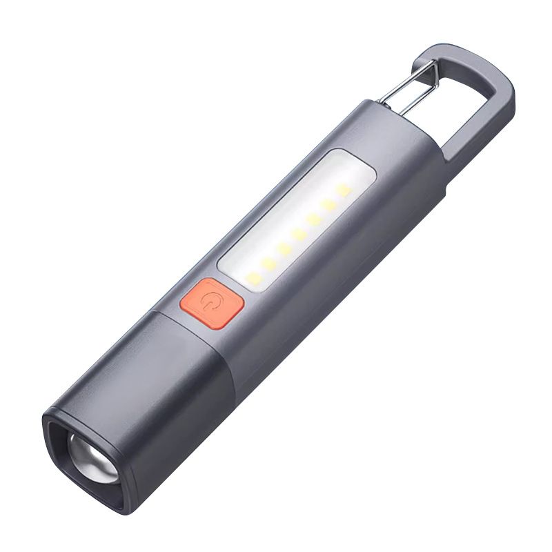 Cross-Border Multifunctional Outdoor LED Camping Strong Light Zoom Rechargeable Portable Hook Atmosphere Flashlight_voghion.com