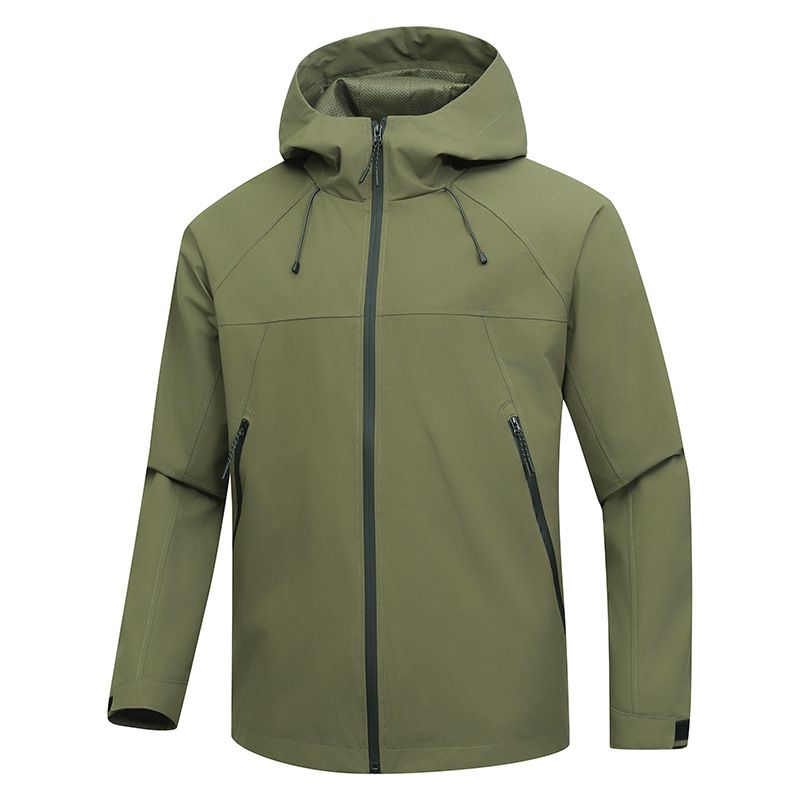 Windproof And Water-proof Jacket Men's Spring And Autumn Thin Outdoor Sports Removable Hat Couple's Tooling Jacket_voghion.com