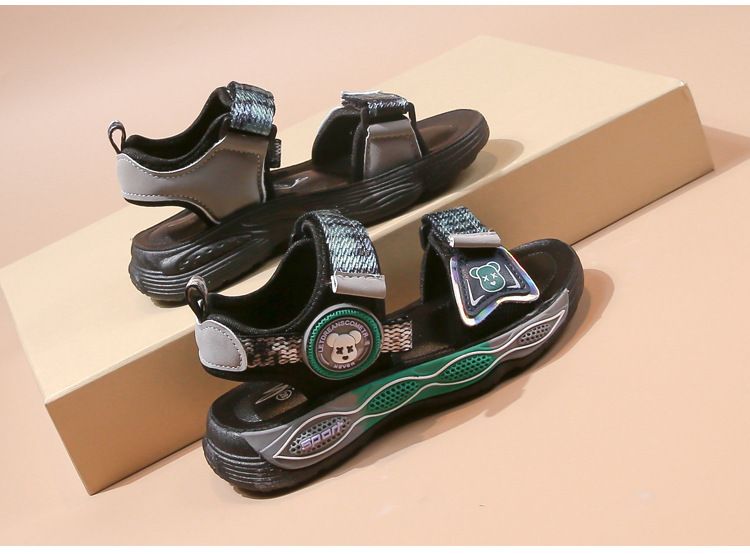 Klettverschluss Große Jungen Knopf Stil 2024 Sommer Neue Sandalen Strandschuhe_voghion.com