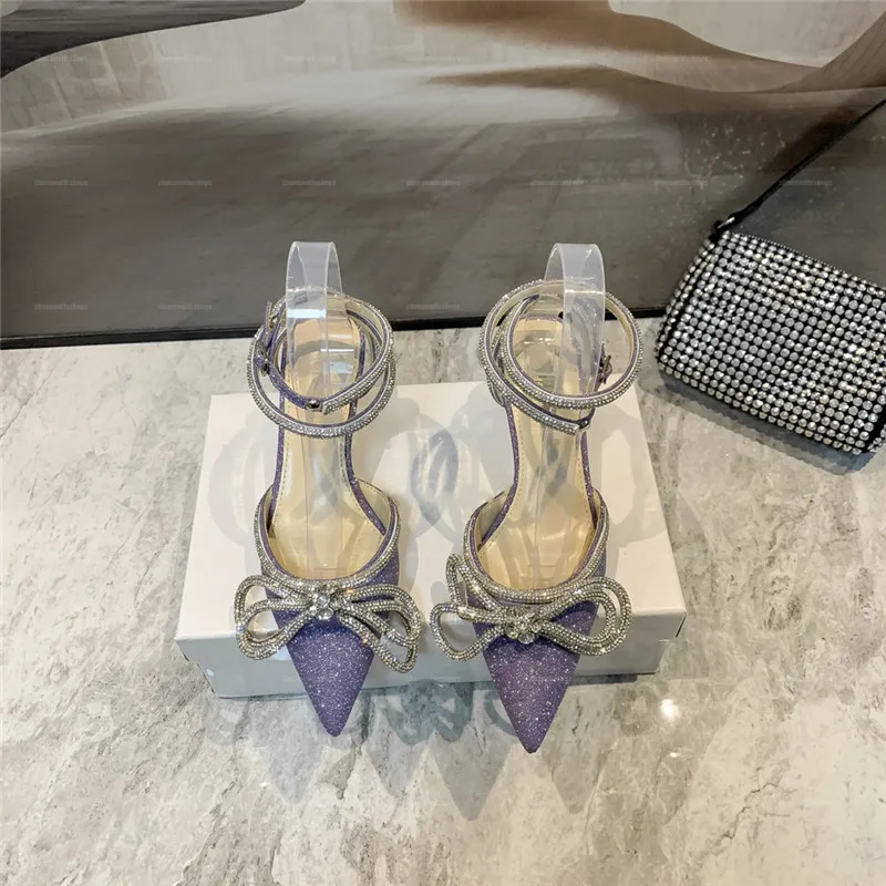 MACH Designer Woman Dress Shoes Rhinestones Women Pumps Crystal Bowknot Satin Summer Lady Shoes Genuine Leather High Heels Party Prom Shoe_voghion.com