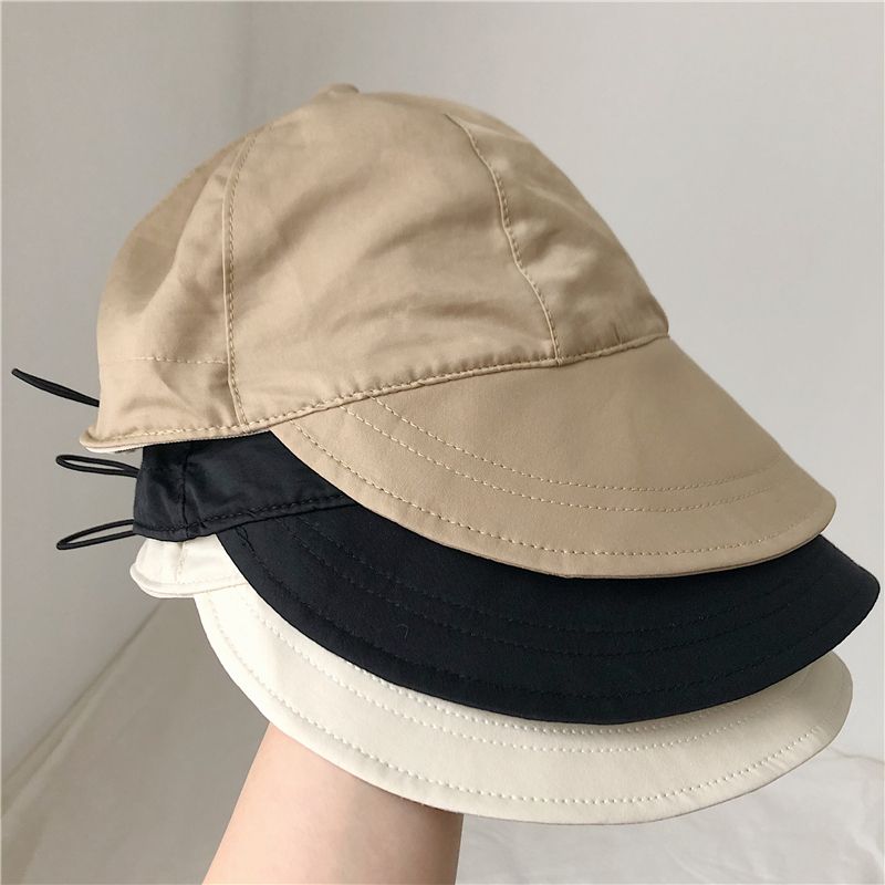 Nuovi arrivi Cappellino estivo pieghevole a tesa larga con coulisse, regolabile, per uomo e donna, cappelli da spiaggia all'aperto, visiere ad asciugatura rapida_voghion.com