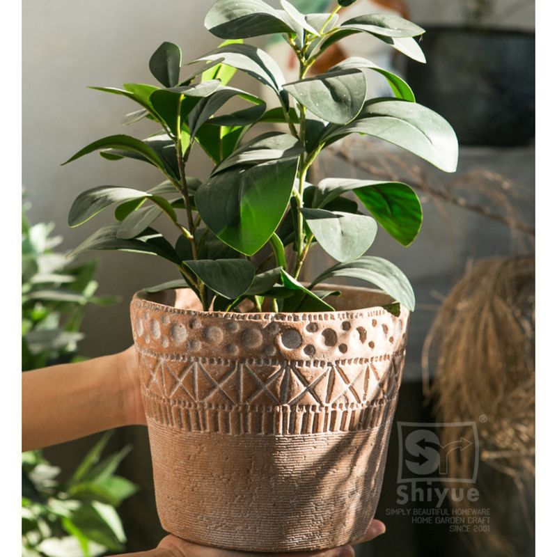 Einfache Zement Wohnzimmer Grün Ornament Gartenarbeit Topfpflanze Handwerk Sukkulenten Kleine Blume Topf_voghion.com