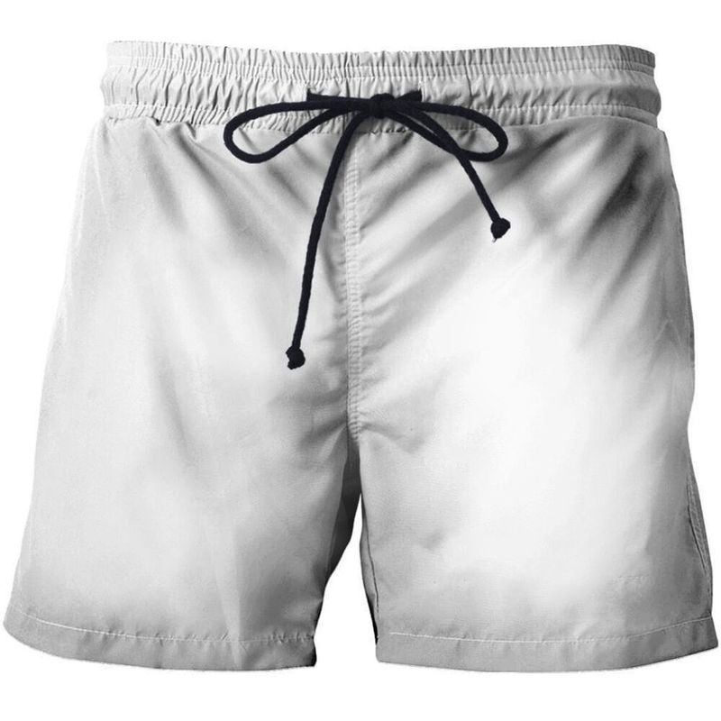 2023 Summer New Non-Elastic Digital Printing Casual Straight-leg Shorts_voghion.com