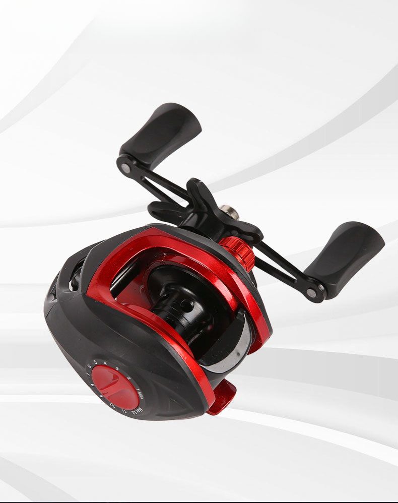 und Red Water Drop Weitwurf-Anti-Explosionsschnur Violent Black Köderrolle Angelgerät_voghion.com