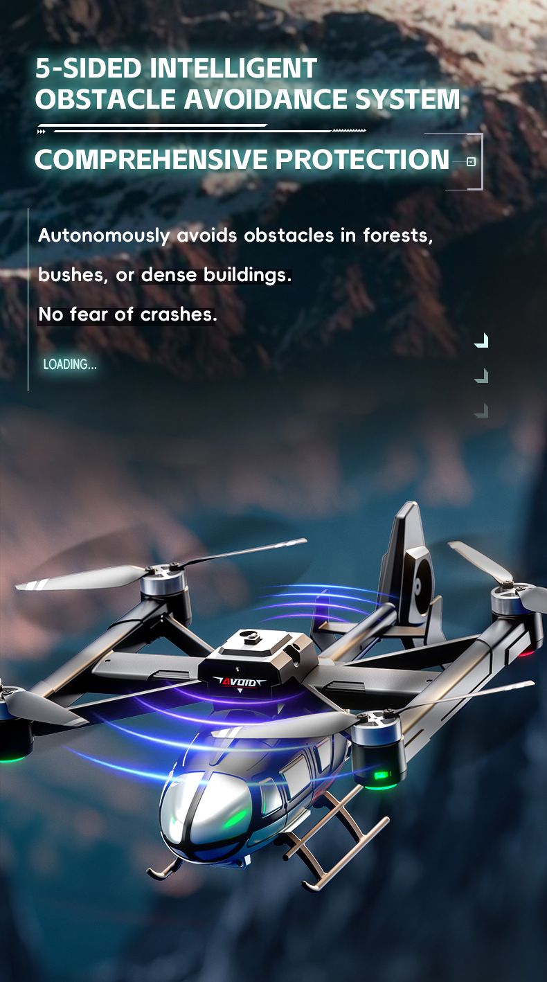 Brinquedos Inteligentes Exportação Novo Produto Simulação Modelo Helicóptero Sem Escova Transmissão Inteligente de Imagem Fotografia Aérea Aeronave Brinquedo Drone_voghion.com