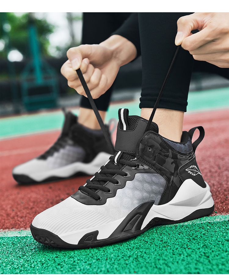 Le scarpe da basket da uomo sono traspiranti, ammortizzanti e antiscivolo. Possono essere indossate come scarpe sportive per l'allenamento e per le partite pratiche._voghion.com