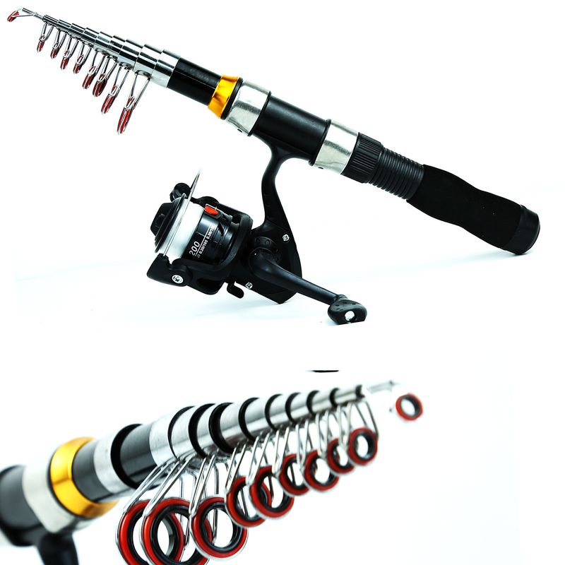 Luya Fishing Gear Set 2.1m2.3m Two Sets Of Double Rods And Wheels For Travel Portable Fishing And Fishing Full Equipment_voghion.com