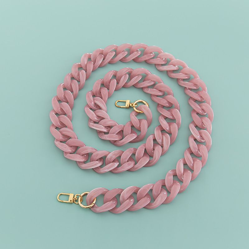 Großer, 4 cm x 3,3 cm, trendiger, rutschfester DIY-Kettenriemen aus exquisitem Harzacryl, breiter Schultergurt für Taschen_voghion.com