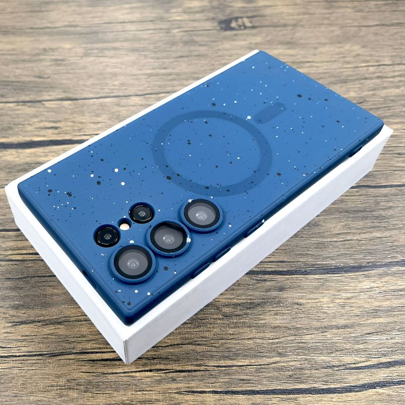 Luxury Silicone Case For Samsung Galaxy S25 S24 S23 S22 S21 S20 Ultra Plus Note 20 10 FE For Magsafe Wireless Charge Full Cover_voghion.com