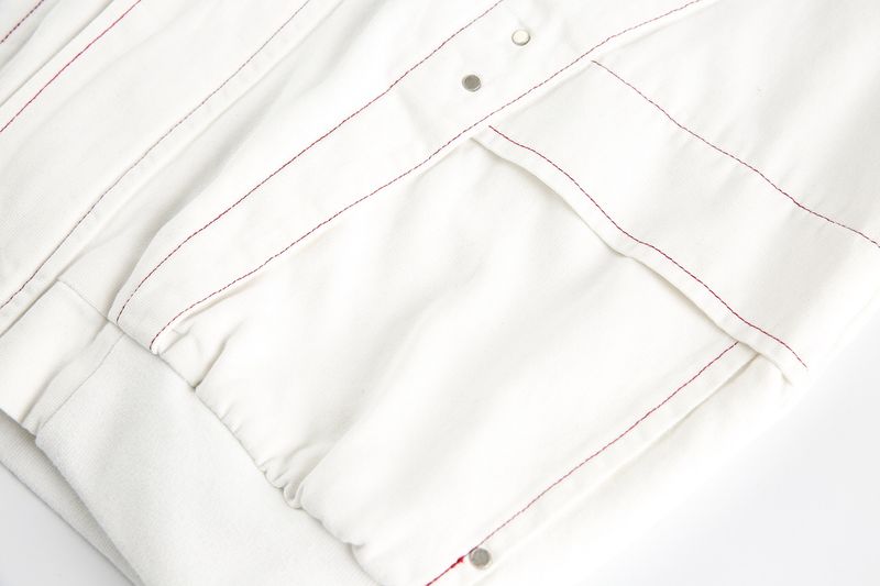 Eon Modish 25 Autumn New American Fashion High Street Personality Split Color Block Design Jacket Coat_voghion.com