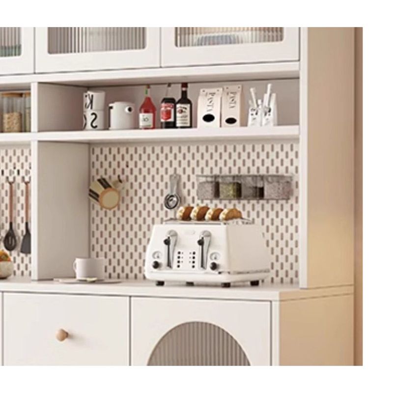 Multi-layer Multi-functional Organizer Wall-mounted Floor-standing Kitchen Storage Cabinet_voghion.com