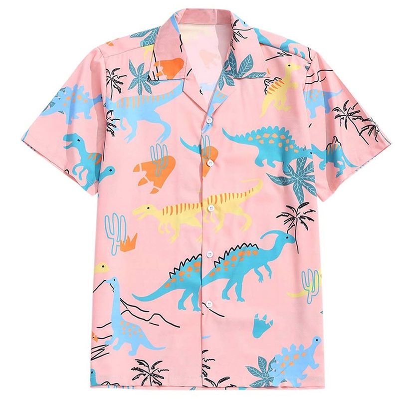 Tricou casual pentru bărbați, cu mânecă scurtă, imprimat digital 3D, mare, cardigan roșu mare, modă nouă de primăvară/vară_voghion.com