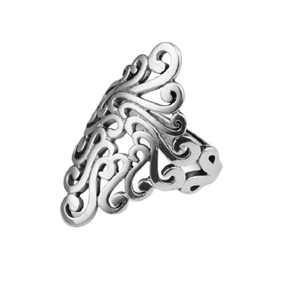 Semplice motivo a diamante per la nicchia di personalità della moda hip-hop Instagram femminile con design alla moda con anello per cibo a bocca aperta_voghion.com