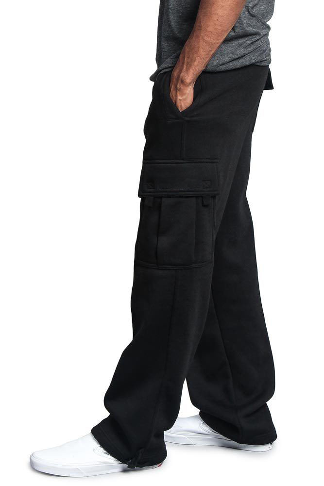 Men's Casual Drawstring Elastic Leg Pants Vintage Baggy Multi-pocket Overalls Sweatpants_voghion.com
