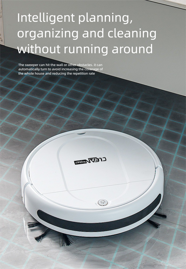 All-in-One Robot Vacuum & Mop - USB Charging Auto Mopping | Hard Floors Specialist | CE Certified_voghion.com