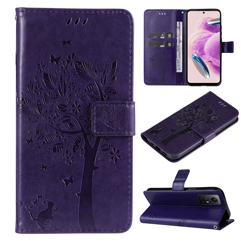 Cute Flip Leather Phone Case For Xiaomi Redmi Note 12S 12 Pro Plus Speed Turbo 12C Cover Magnetic Wallet with Card Slot_voghion.com