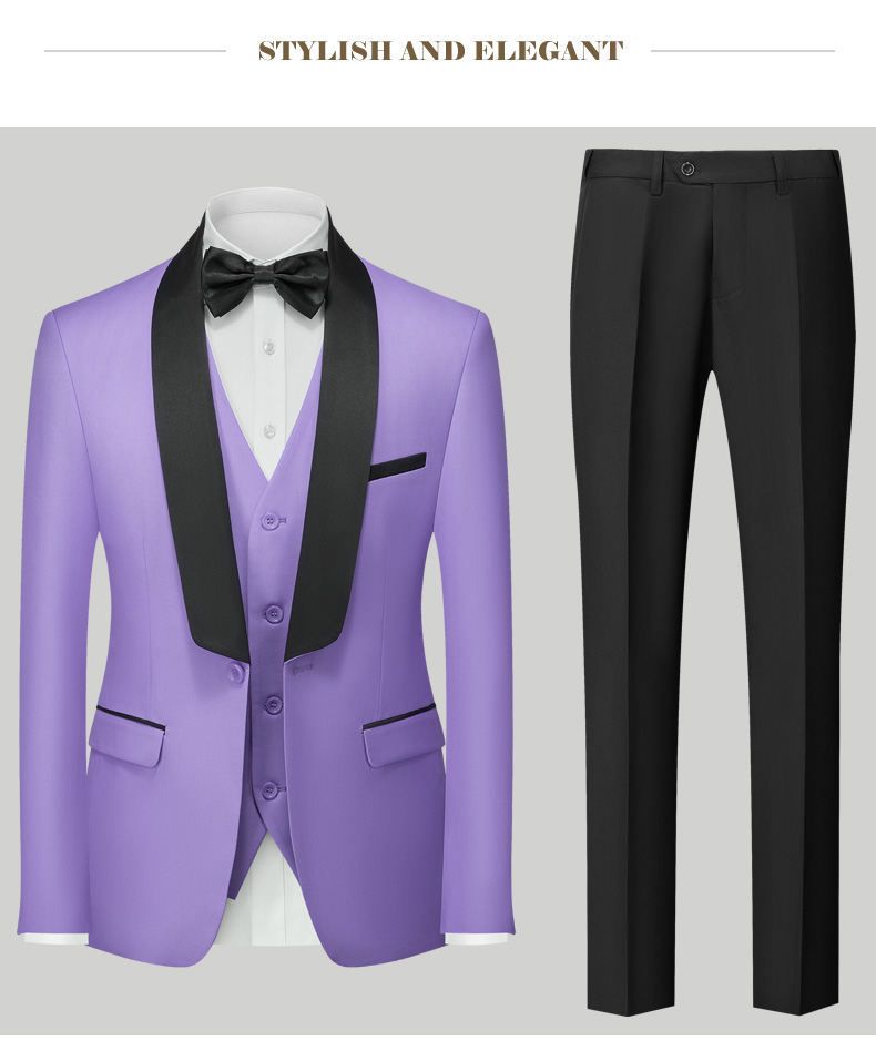 Herrenbekleidung Anzüge Dreiteilige Anzüge Herren Doppelschlitz-Anzüge Business-Kleidung Herren_voghion.com