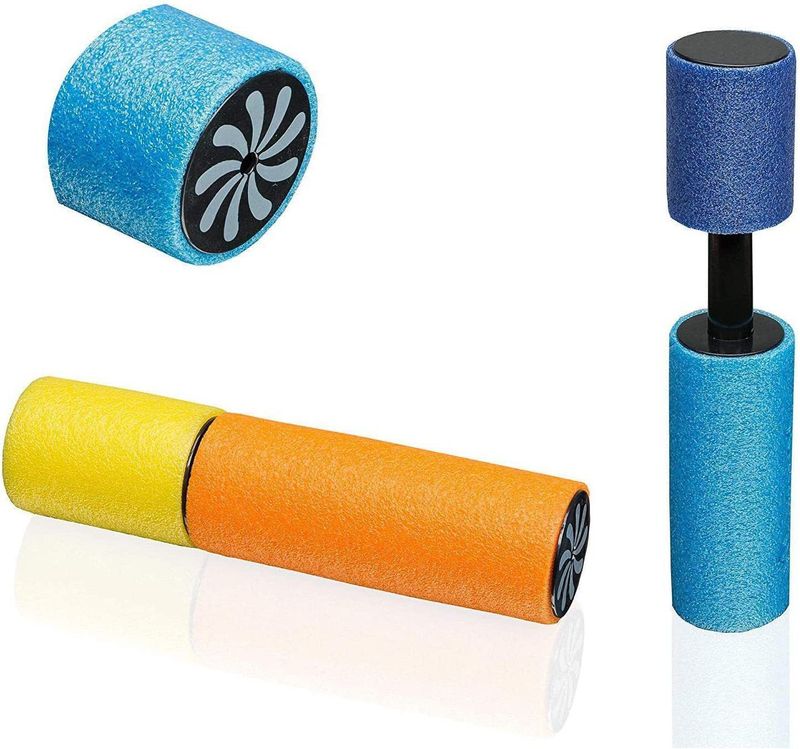 Wasserpistole aus Schaumstoff zum Ziehen und Sprühen – EVA-sichere Wasserpistole für Kinder zum Spielen am Strand, im Pool und im Freien (21,5 cm/33 cm/38 cm)_voghion.com