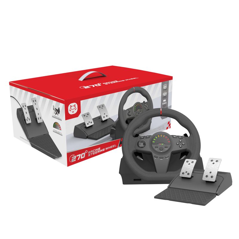 PC Racing Simulation Driving Game Steering Wheel Compatible PS4 Console Xbox Serise X Three Pedal Shifter_voghion.com