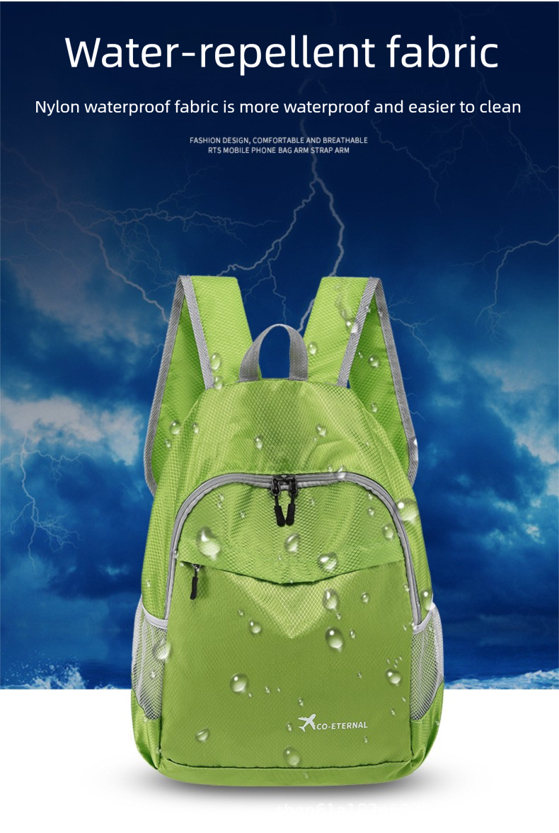 Neuer leichter, faltbarer Outdoor-Rucksack für Damen und Herren (Modelljahr 2025) – wasserdicht, tragbar, ideal für Reisen und Bergsteigen._voghion.com