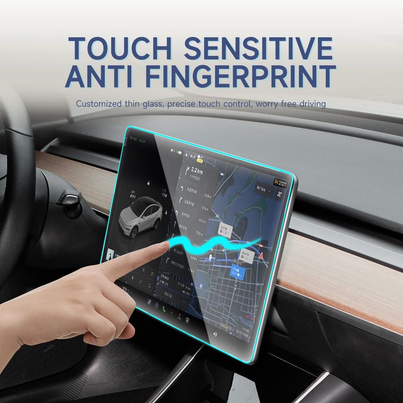 Suitable For Tesla New Model 3 Y Screen Tempered Glass Central Control Protective Display HD Film_voghion.com