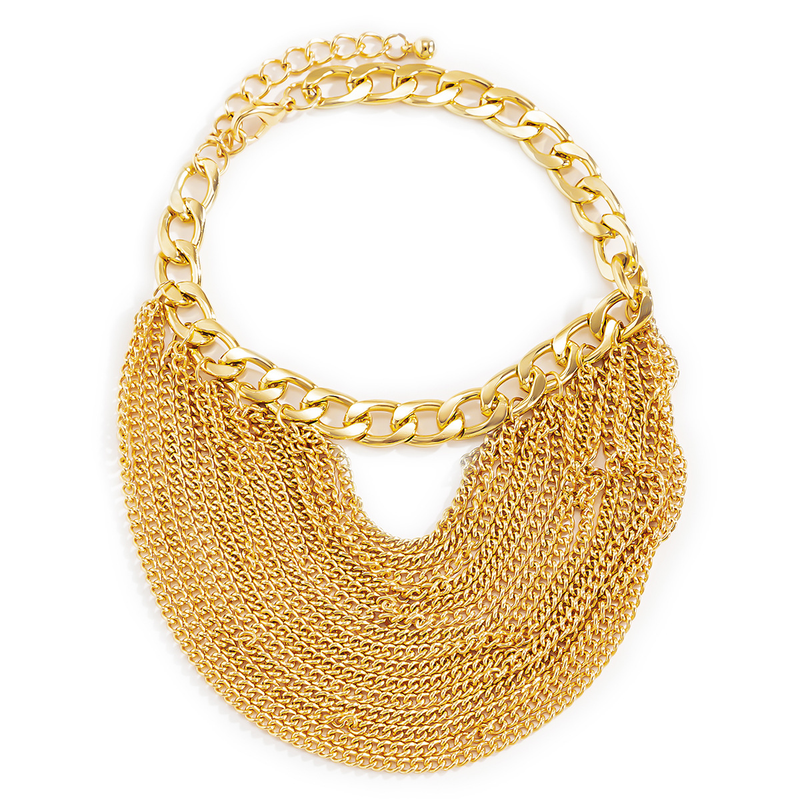 Temperament Multi-layer Fringed Hip-hop Anklet Female Exaggerated Personality Geometric Metal Chain Shoe Chain_voghion.com