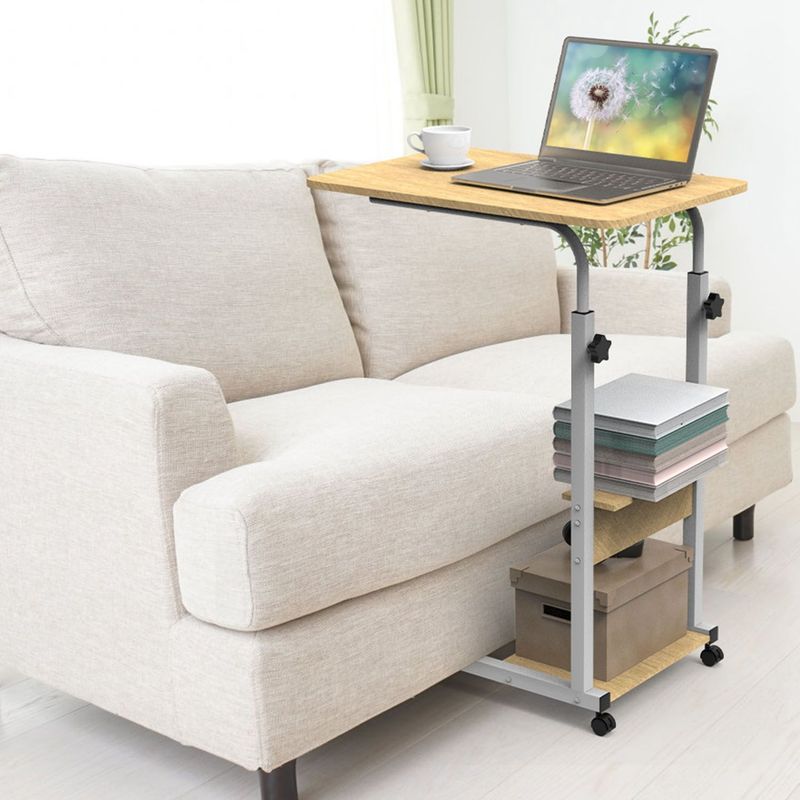 C Side Table 3-Tier Laptop Desk Small Slim Snack Side Table For Couch Bed Sofa For Small Spaces Living Room Bedroom_voghion.com