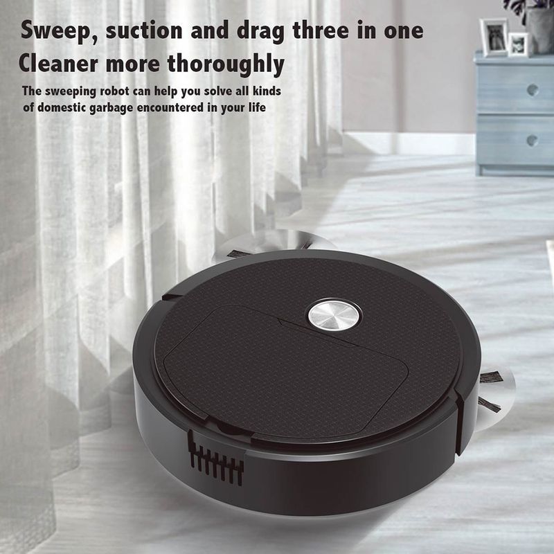 Robot intelligente 3 in 1 per la casa, mini spazzatrice e aspirapolvere wireless, robot spazzante automatico_voghion.com