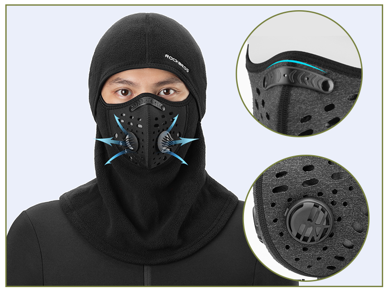 Maschera da sci ROCKBROS passamontagna invernale per uomo e donna_voghion.com
