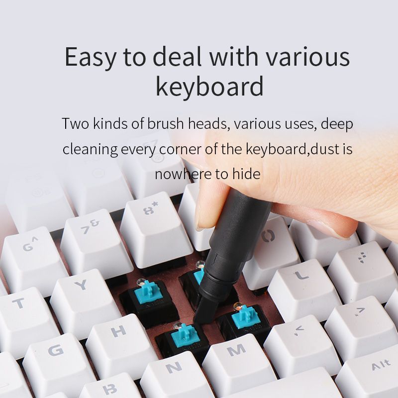 Keyboard Cleaning Brush 4 In 1 Multi-fuction Computer Cleaning Tools Corner Gap Dust Removal Cleaning Brush For Gamers_voghion.com