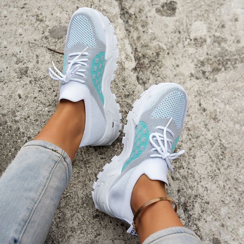 Scarpe da ginnastica versatili alla moda da donna, traspiranti, con suola spessa, comode e alla moda, 2025_voghion.com