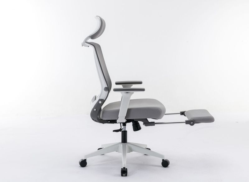 Ergonomic Office Chair With Lumbar Support & Headrest & Flip-up Arms Height Adjustable Rocking Home Office Desk Swivel High Back Computer Chair Warm Taupe Mesh Study Chair_voghion.com