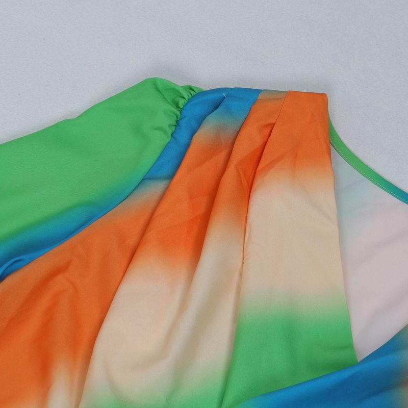 Women's Clothing Printed Swing Collar Wide Leg Pants Suit_voghion.com