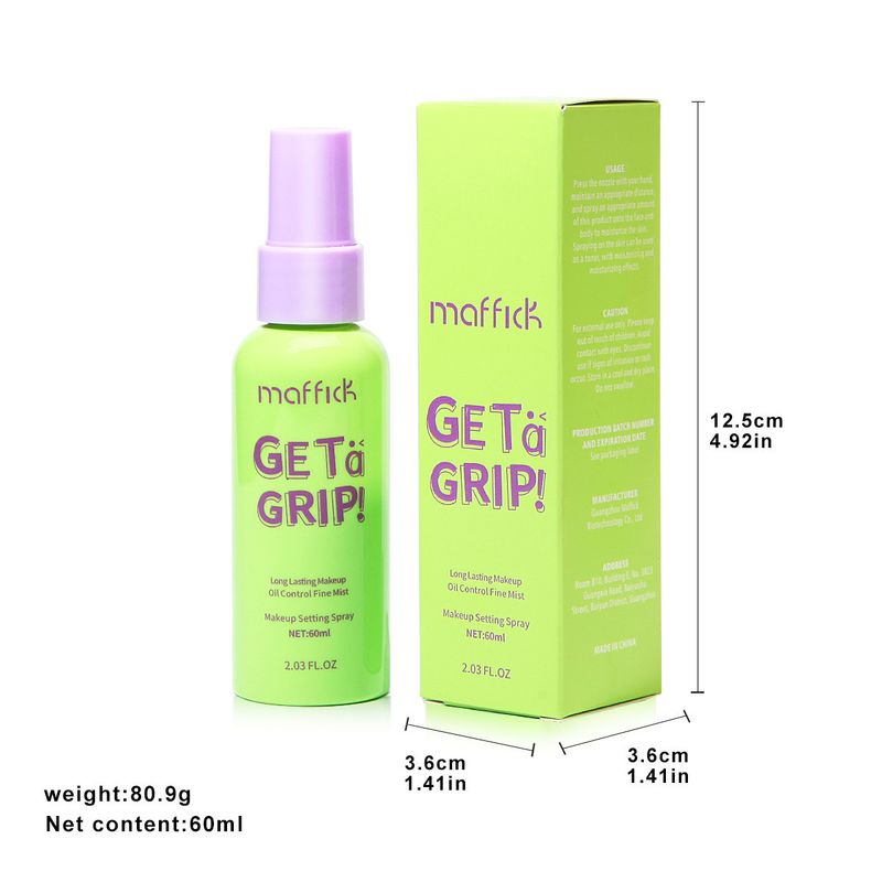 MF387 Make-up-Fixierspray, trocknend, feuchtigkeitsspendend, Ölkontrolle, Make-up-Entfernung, langanhaltend, wasserfest und schweißfest, tragbar, 60 ml_voghion.com