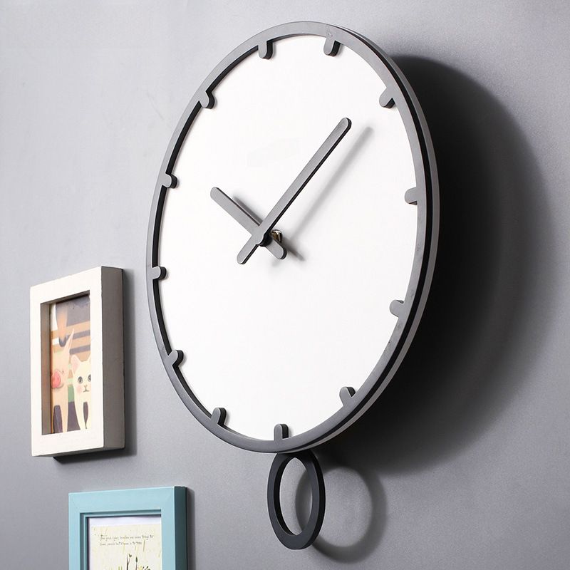 Nordic Clock kreatív fa falióra lakberendezés függő dizájn stílusos időmérő_voghion.com