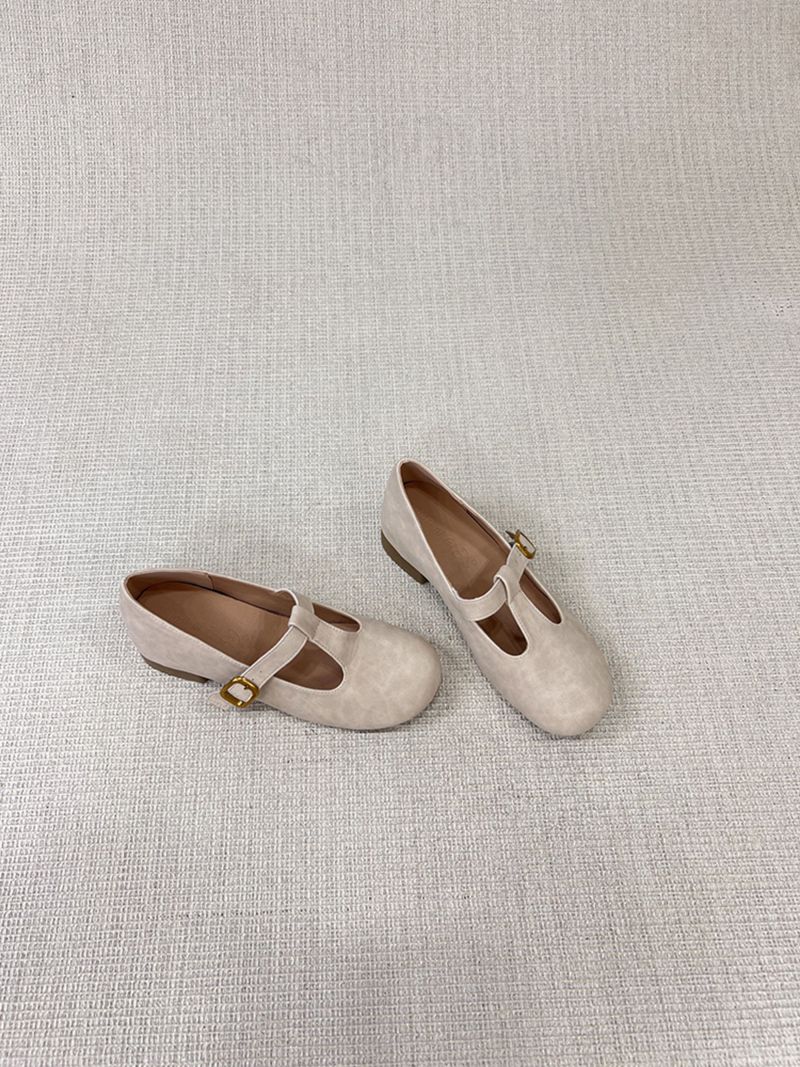 Scarpe da sera a forma di T con tacco grosso, da donna, con altezza maggiorata di 6 cm, versatili con gonne._voghion.com