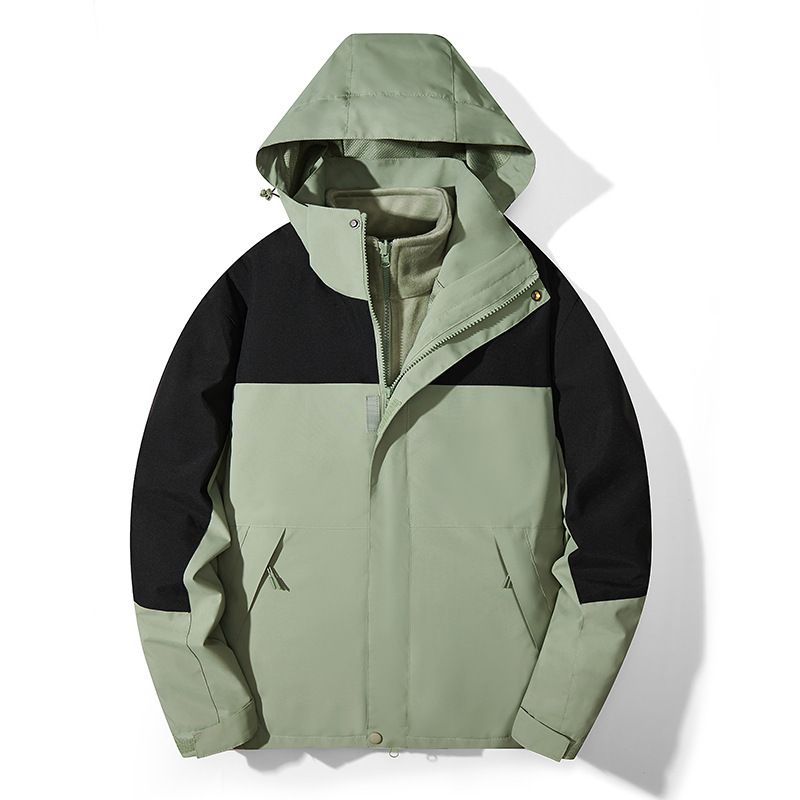 New Three-in-One Jacket For Men Women, Windproof Waterproof, Casual Two-Piece Set, Detachable Outdoor Skiing And_voghion.com